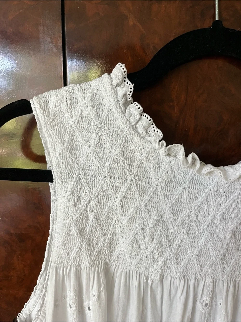 Calypso St.Barth eyelet mini dress sz M